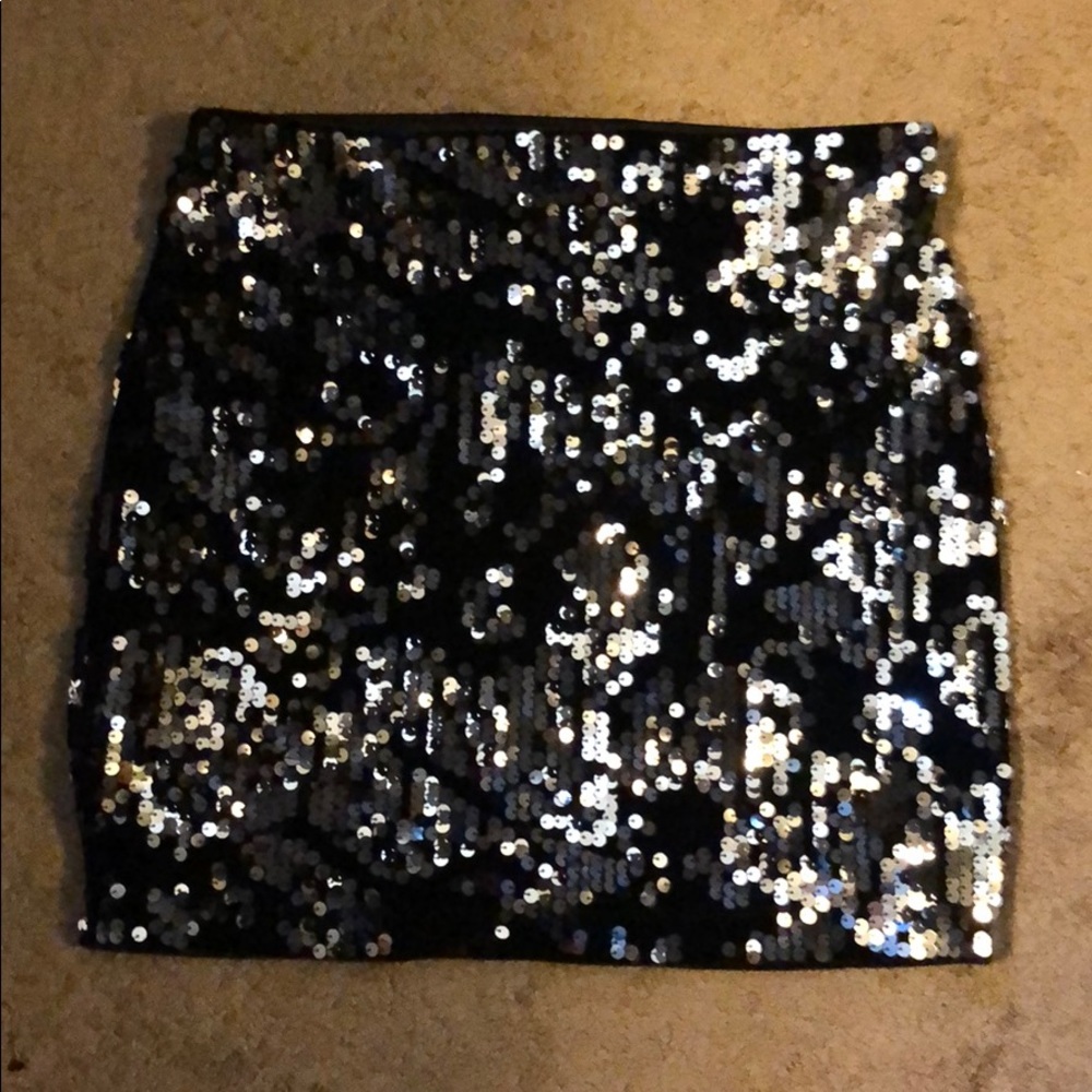 Sequin Mini Skirt